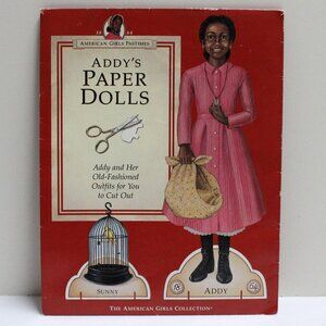 Vintage American Girl Addy's Paper Dolls With Clothes & Accessories
